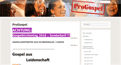 Desktop Screenshot of progospel.net