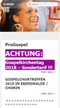 Mobile Screenshot of progospel.net