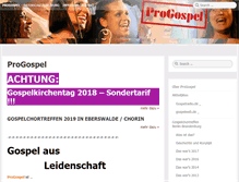 Tablet Screenshot of progospel.net